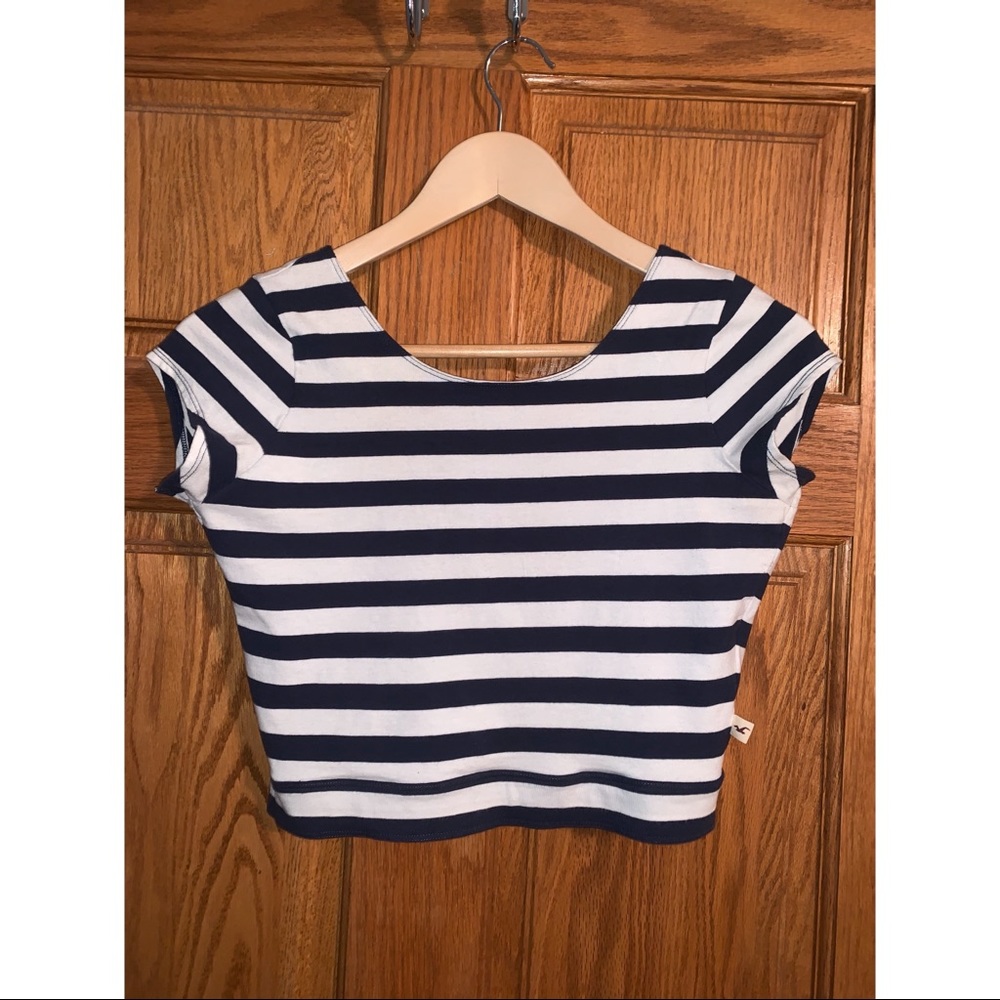 Hollister Striped Cropped Top